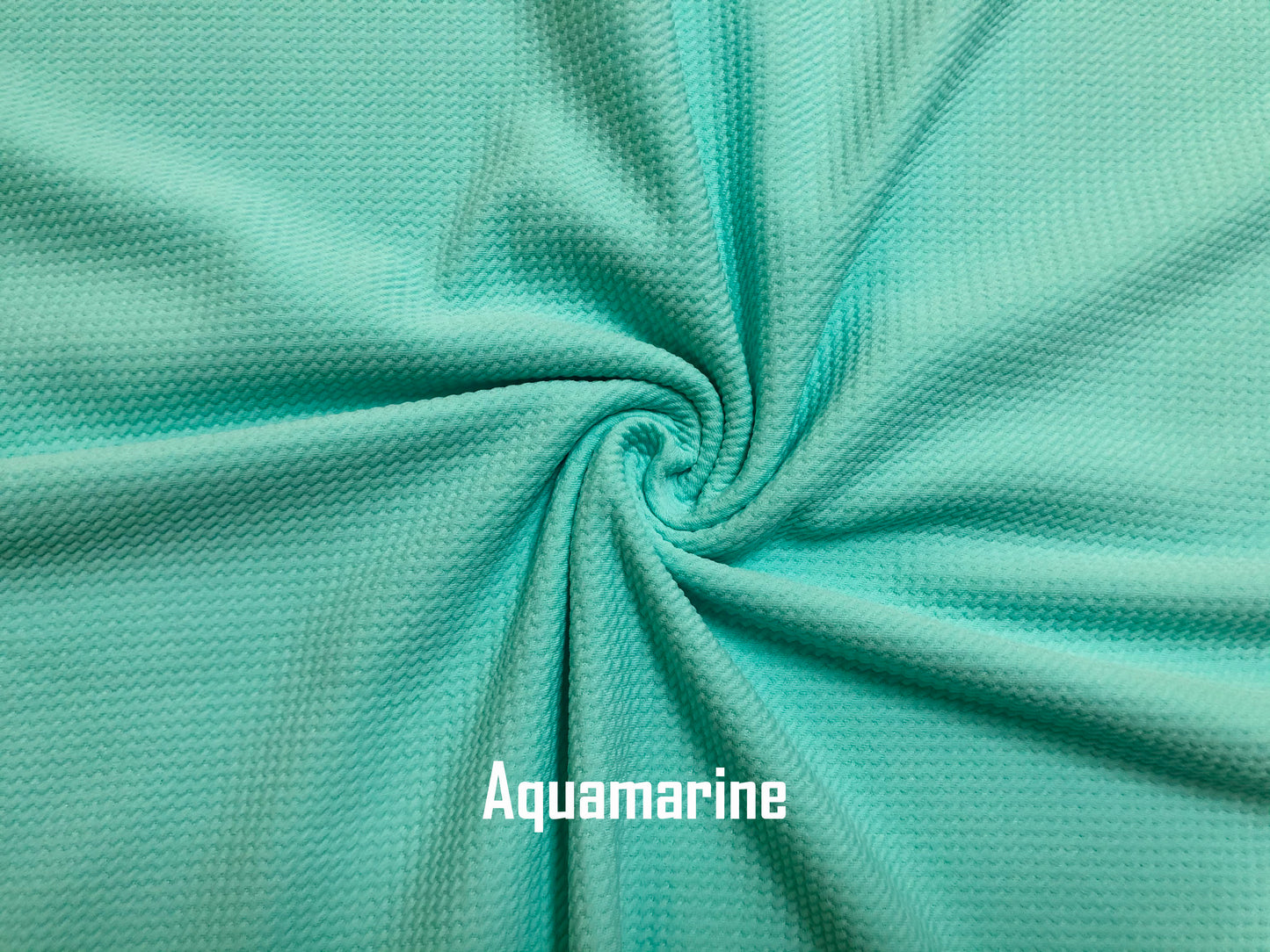 Premium Bullet Knit Fabric – Aquamarine Solid Color Stretch Fabric, 56″ Wide, Sold by the Yard (SLPBK0017)