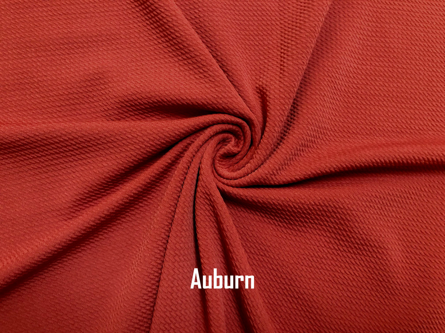 Premium Bullet Knit Fabric – Auburn Solid Color Stretch Fabric, 56″ Wide, Sold by the Yard (SLPBK004)