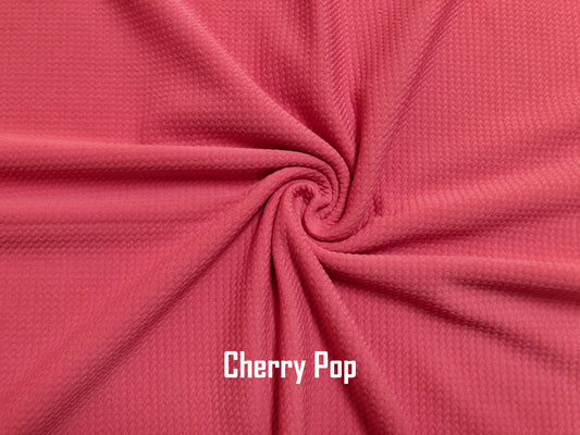 Premium Bullet Knit Fabric – Cherry Solid Color Stretch Fabric, 56″ Wide, Sold by the Yard (SLPBK0016)