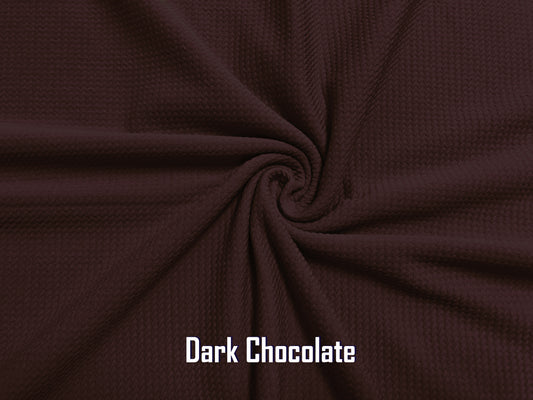 Bullet Textured Knit Fabric-Dark Chocolate Solid Color-BKSC006-Sold by the Bulk