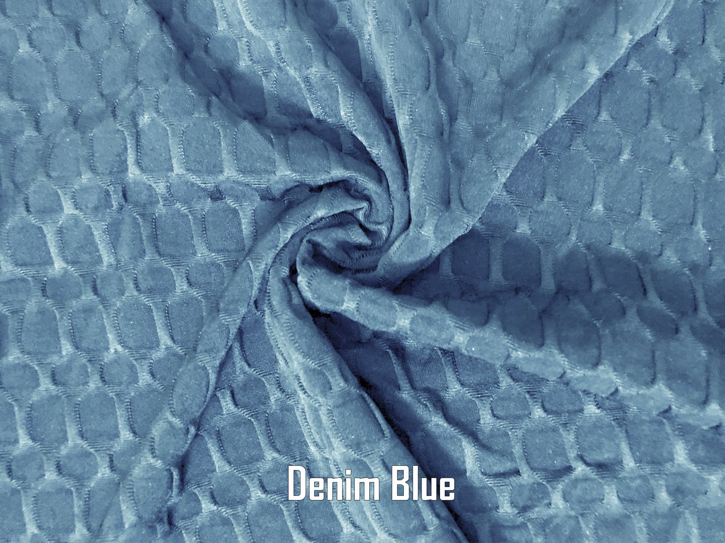 Honeycomb Knit Fabric – Solid Colors, 58″ Wide, 270 GSM Polyester‑Spandex Stretch, Sold by the Yard