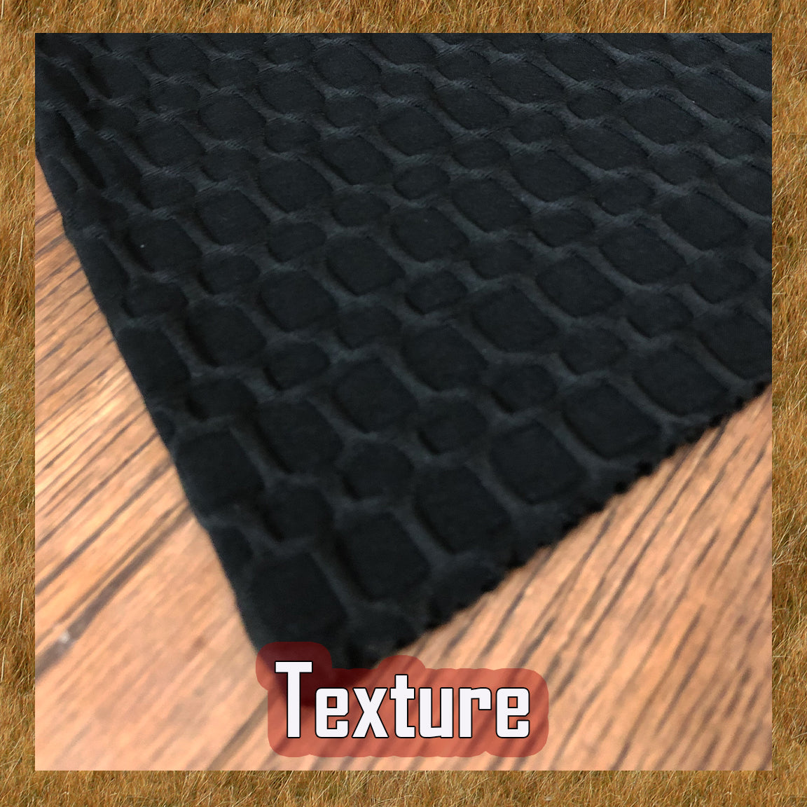 Poly Spandex Honeycomb Textured Fabric-Brown Solid Color-HCS003-Sold by the Bulk