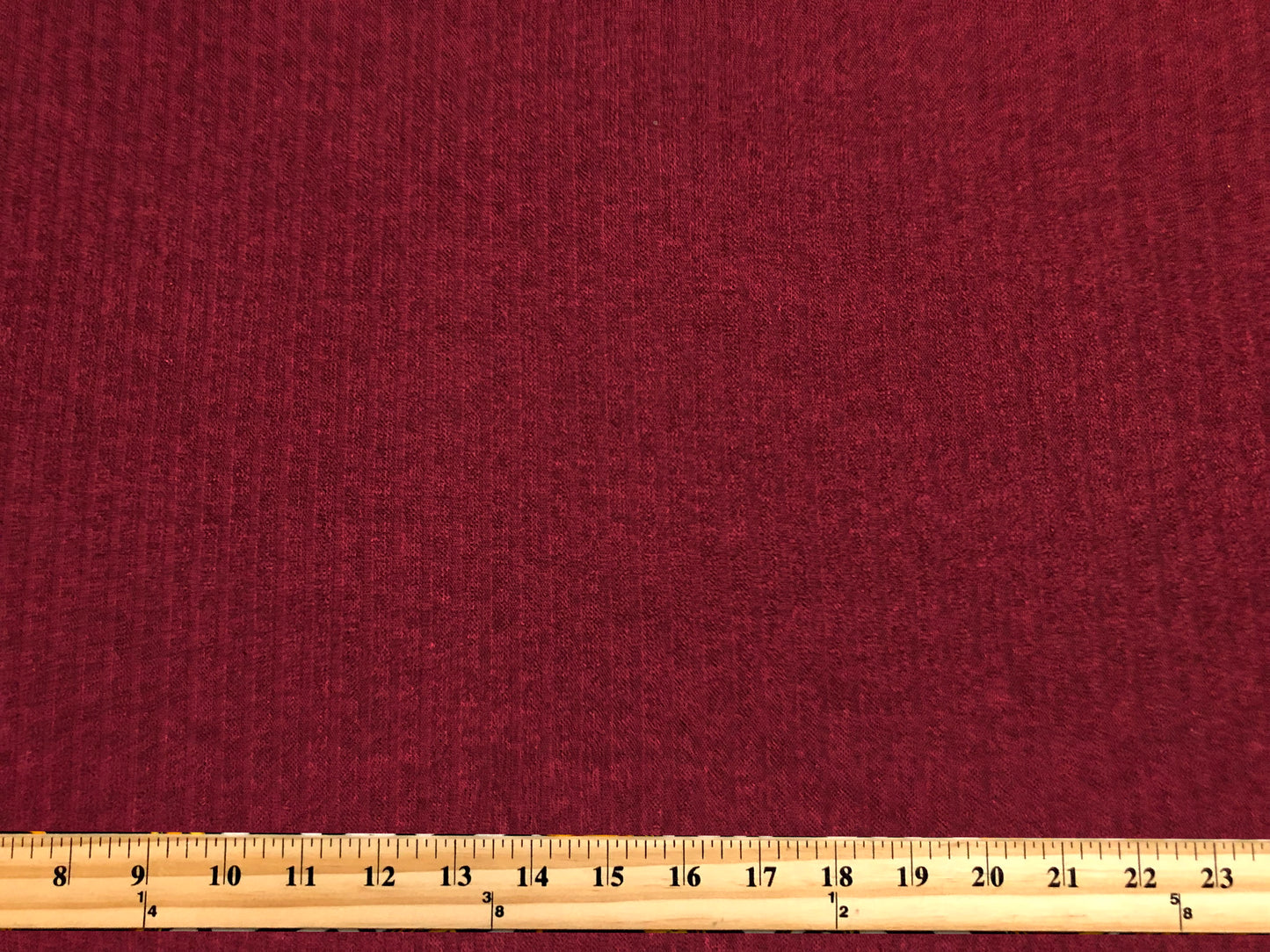 Premium Hacci Rib Knit – Burgundy Solid Color – 4x4 Sweater Rib-Poly/Rayon/Spandex- 220 GSM, 58" Wide – By the Yard (HRKSC07)