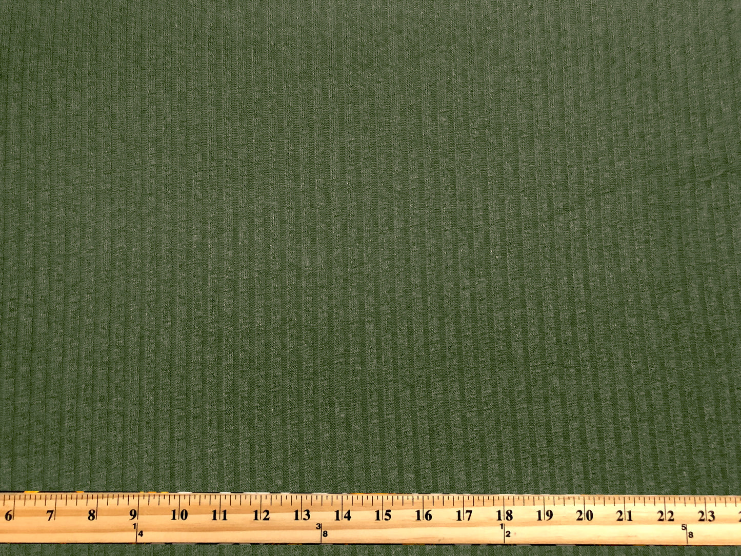 Premium Hacci Rib Knit – Olive Solid Color – 4x4 Sweater Rib-Poly/Rayon/Spandex- 220 GSM, 58" Wide – By the Yard (HRKSC05)