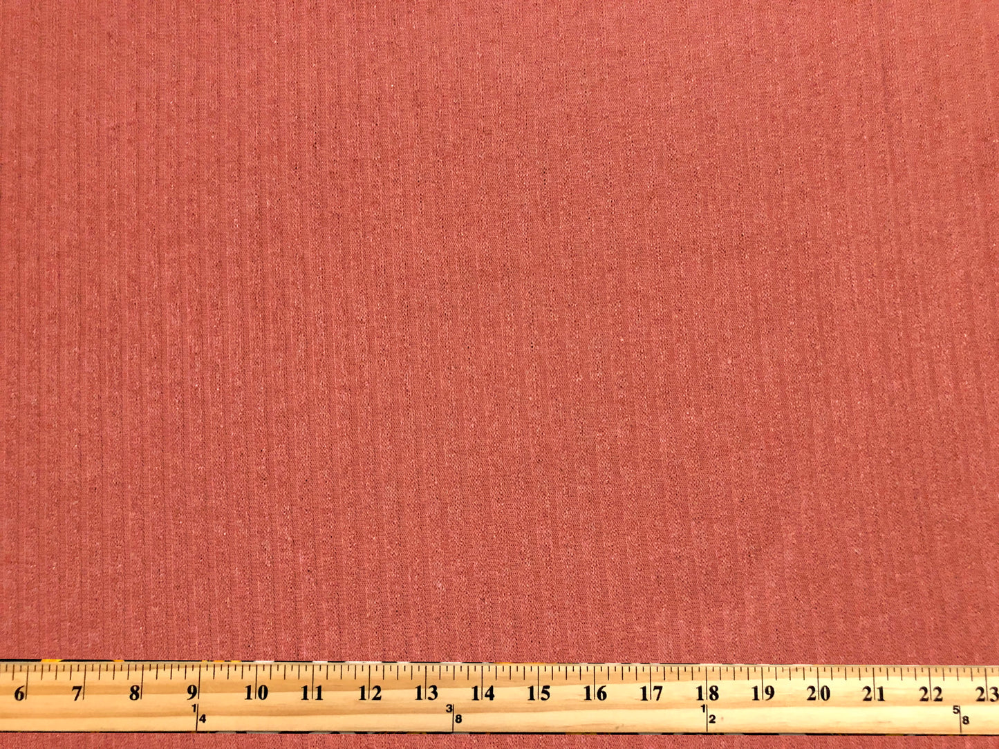 Premium Hacci Rib Knit – Rust Solid Color – 4x4 Sweater Rib-Poly/Rayon/Spandex- 220 GSM, 58" Wide – By the Yard (HRKSC06)