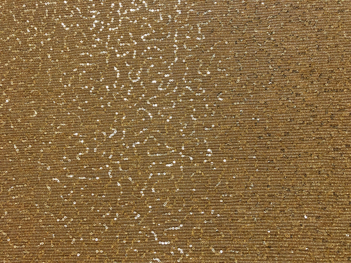 Gold Micro Sequin Stretch Knit Fabric | 52" Wide – 180 GSM – Sold by the Yard (MSQK02)