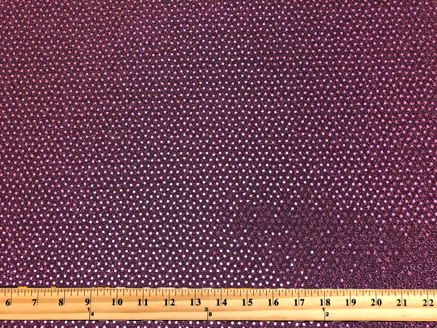 Fuchsia Foil Dot Knit Mesh Fabric | 56" Wide Stretch Glitter Mesh – 180 GSM by the Yard (KMG03)