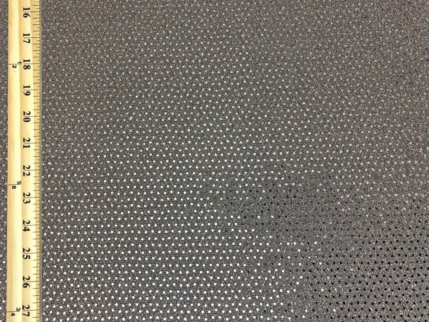Silver Foil Dot Knit Mesh Fabric | 56" Wide Stretch Glitter Mesh – 180 GSM by the Yard (KMG01)