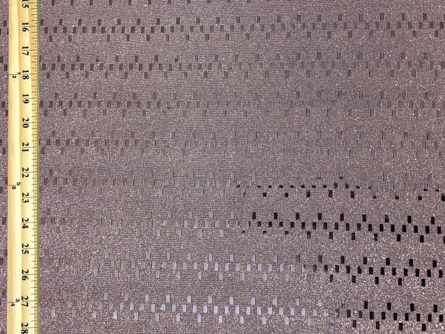 Dusty Rose Glitter Geometric Foil Fabric | Non-Stretch Polyester & Costume Material by the Yard (PSGSQ01)