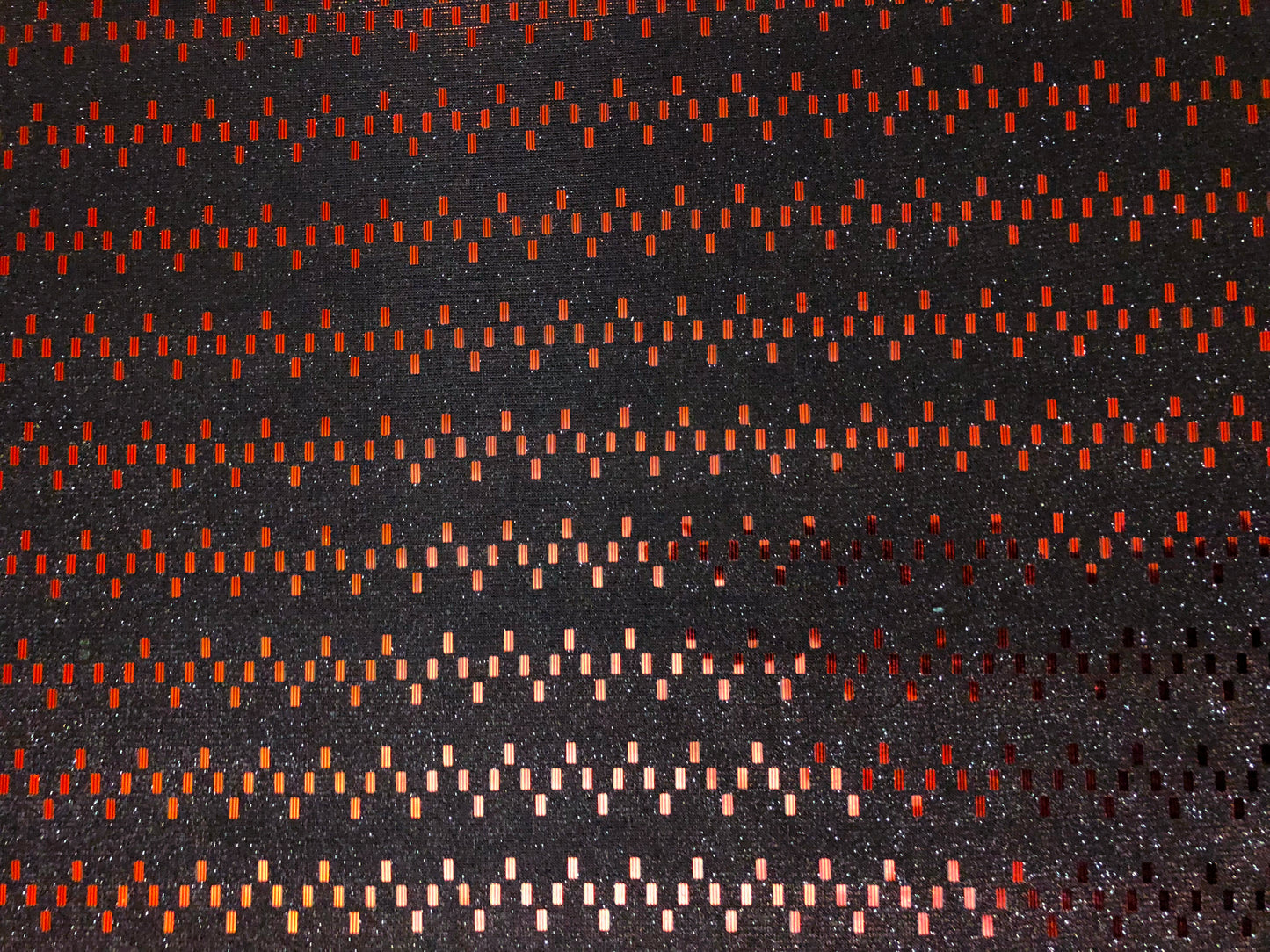 Black & Red Glitter Geometric Foil Fabric | Non-Stretch Polyester & Costume Material by the Yard (PSGSQ05)