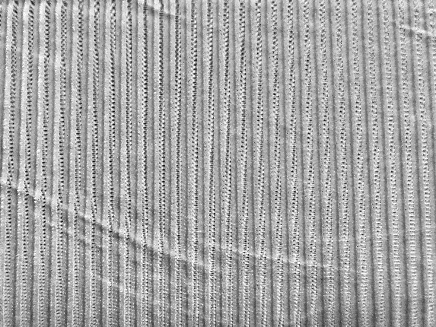 Ribbed Stretch Velvet – Silver Pearl, Sculpted Ribs & Luxe Sheen, 58″ Wide, 2-Way Stretch, 94/6 Poly-Spandex – Sold by the Yard (RBVC01)