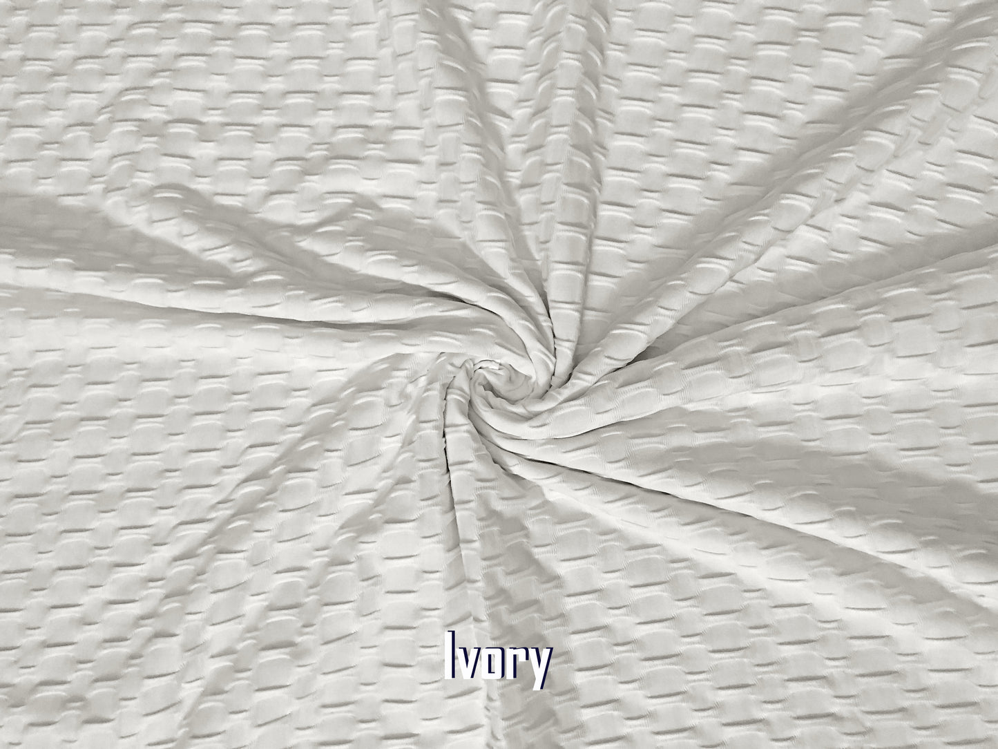 Honeycomb Knit Fabric – Solid Colors, 58″ Wide, 270 GSM Polyester‑Spandex Stretch, Sold by the Yard