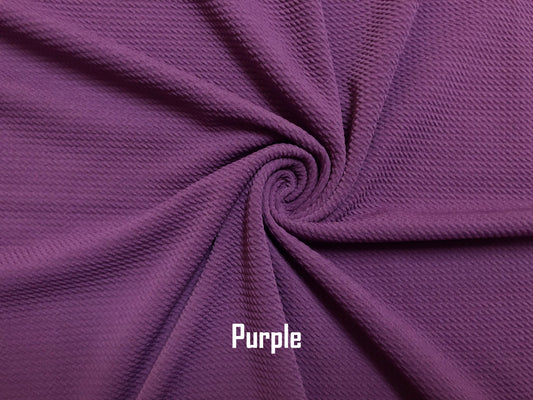Premium Bullet Knit Fabric – Purple Solid Color Stretch Fabric, 56″ Wide, Sold by the Yard (SLPBK006)