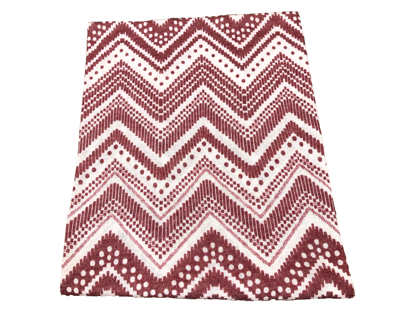 Premium Hacci Fabric – Rustic Dot Chevron, 4 Way Stretch, 58” Wide – By the Yard (HSPR029)