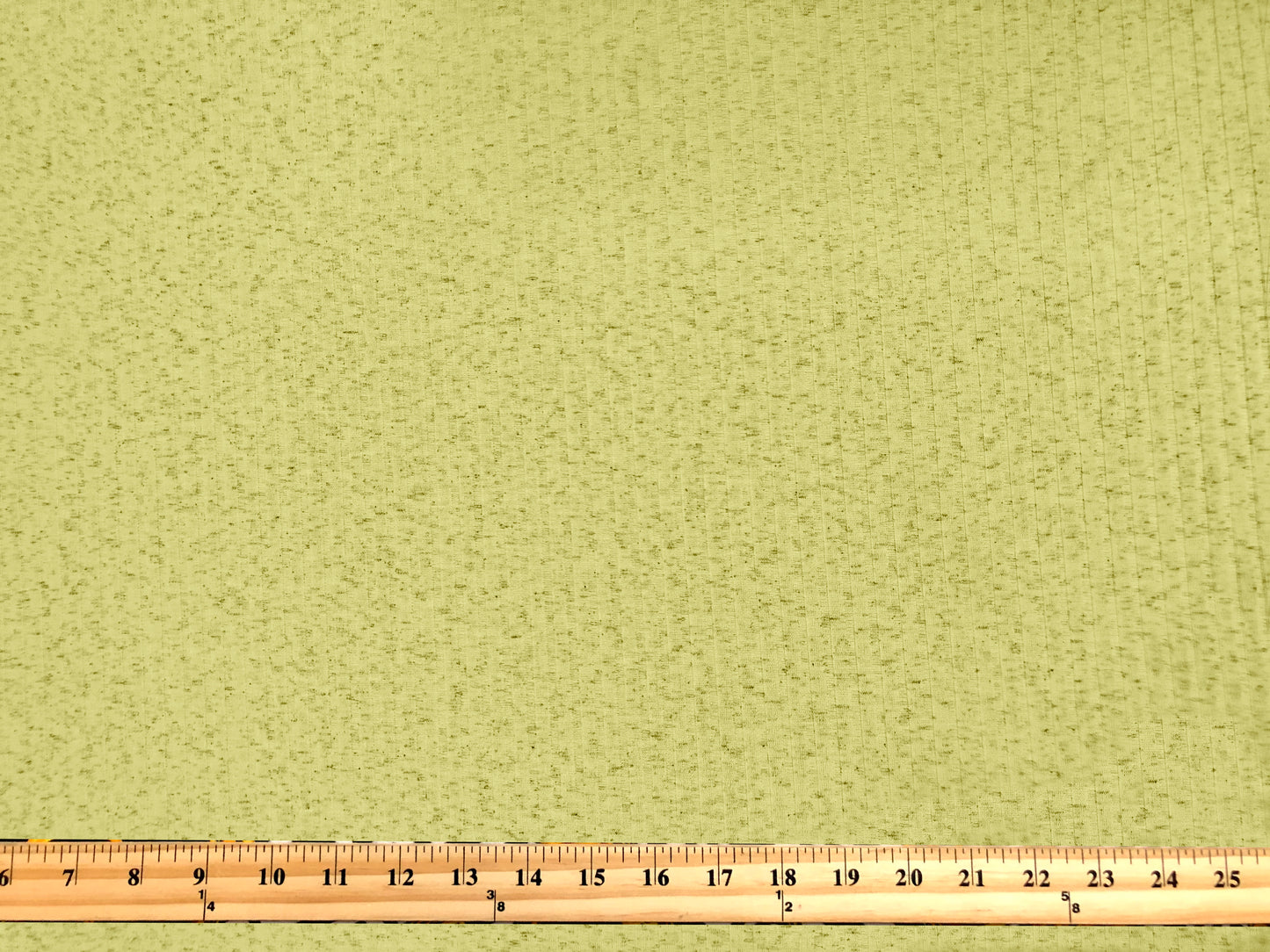 Dalmatian Rib Knit Fabric – Yellow & Charcoal Speckle, 2-Way Stretch Sweater Knit, 240 GSM, 58" Wide – By the Yard (DRBK03)