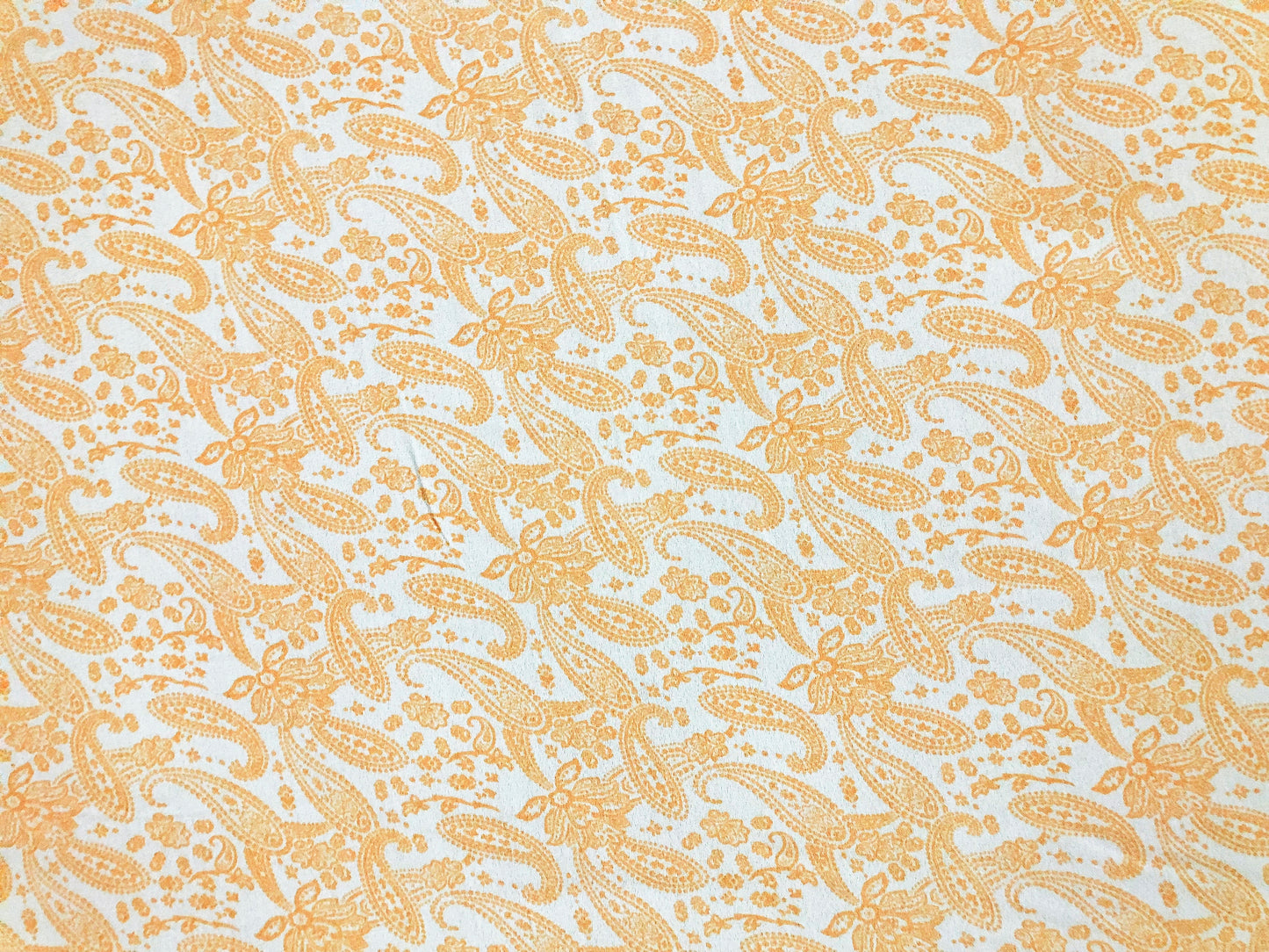 Marigold Paisley Rayon Crepe — Fluid Drape, Soft Matte Hand | 52″ Wide | 100% Rayon | Sold by the Yard (RCPPR01)