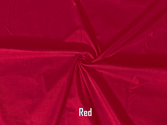 Woven Cotton Poplin Fabric-Red Solid Color-WnCP007-Sold by the Bulk