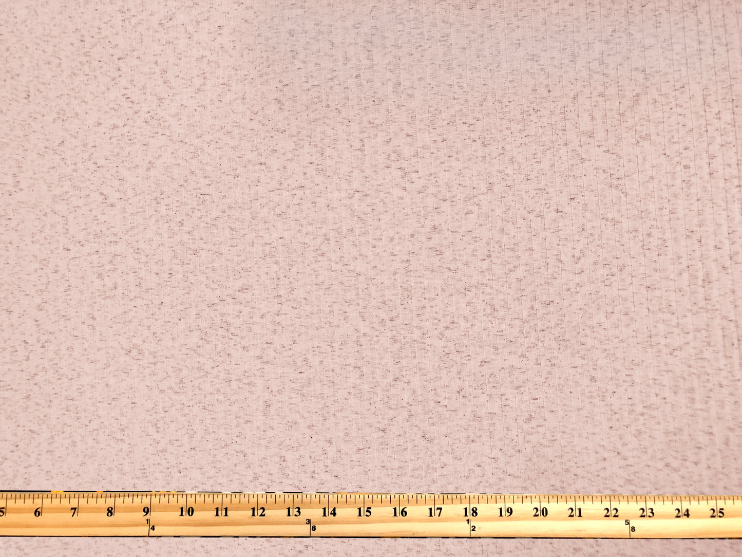 Dalmatian Rib Knit Fabric – Baby Pink & Charcoal Speckle, 2-Way Stretch Sweater Knit, 240 GSM, 58" Wide – By the Yard (DRBK01)