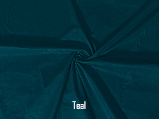 Woven Cotton Poplin Fabric-Teal Solid Color-WnCP004-Sold by the Bulk