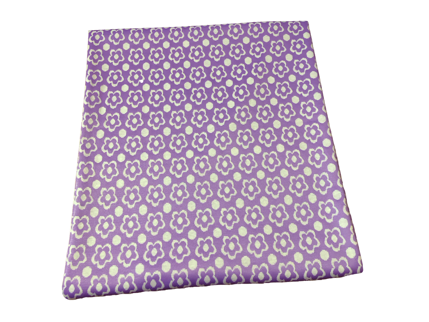 Jacquard Knit Fabric – Violet Daisy Dot – 2-Way Stretch, 240 GSM, 58" Wide – Sold by the Yard (JQKPR03)
