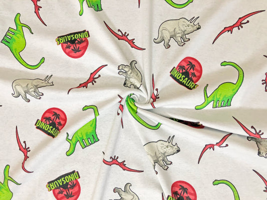 Dinosaur Explorer Cotton – 100% Cotton Print | Non-Stretch, 52″ Wide – Sold by the Yard (CTJPR05)