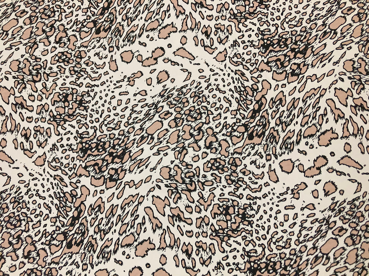 Neutral Leopard Poly Dobby — Fluid Drape, Soft Matte Texture | 56″ Wide | 100% Polyester | By the Yard (WPPR03)