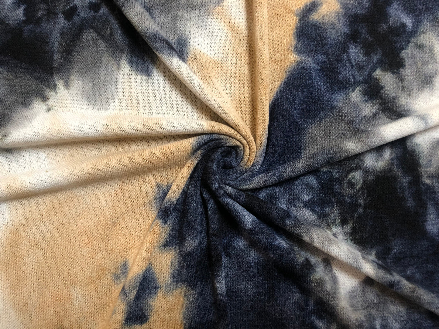 Soft & Cozy Cloud-Dye Hacci Sweater Knit – Navy, Charcoal & Sand, 56″ Wide, 95% Polyester 5% Spandex – Sold by the Yard (HTDPR02)