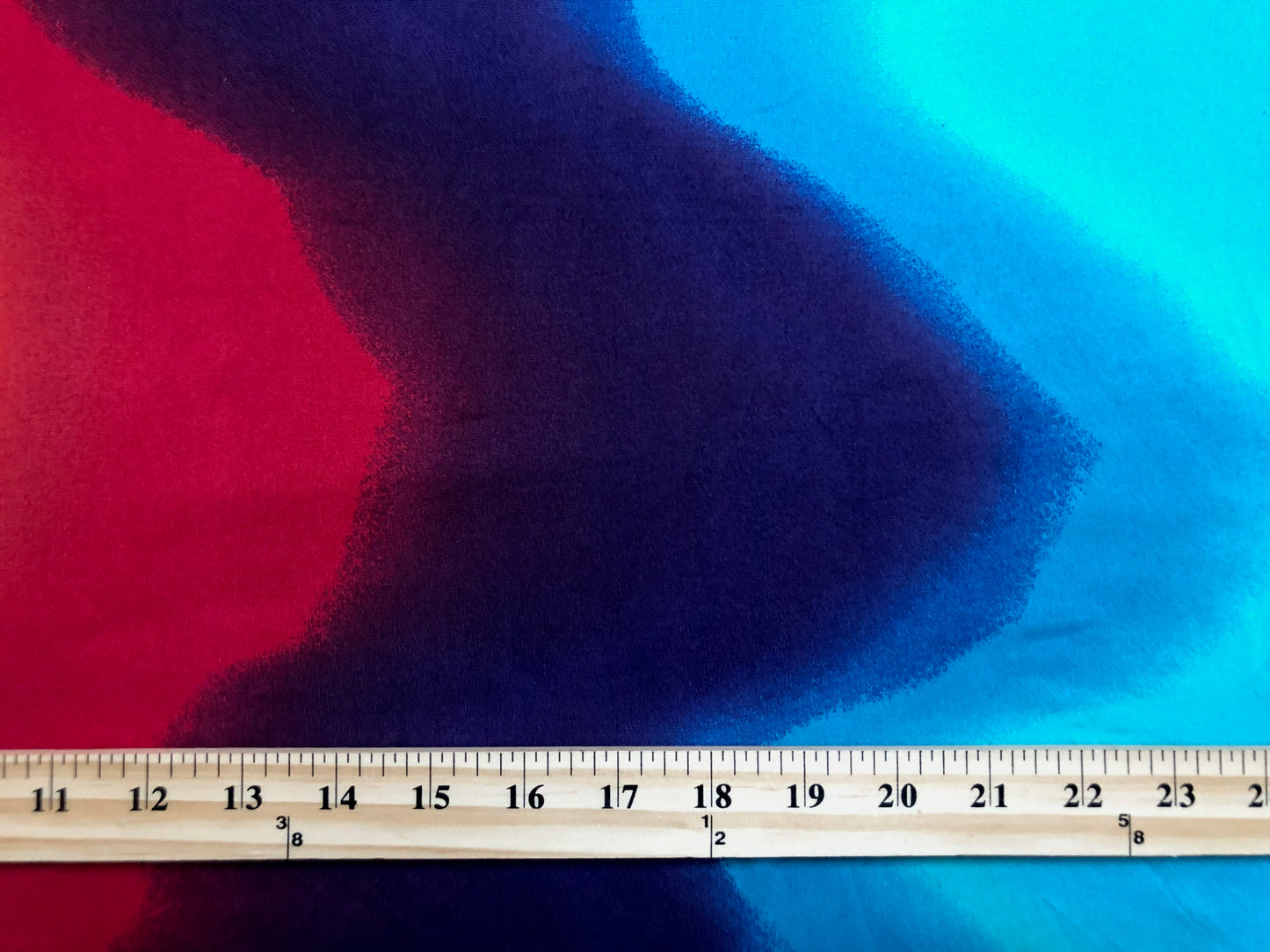 DTY Brushed Fabric-Blue Red Purple Waves-DTYBPR352-Sold by the Yard-Jersey Fabric