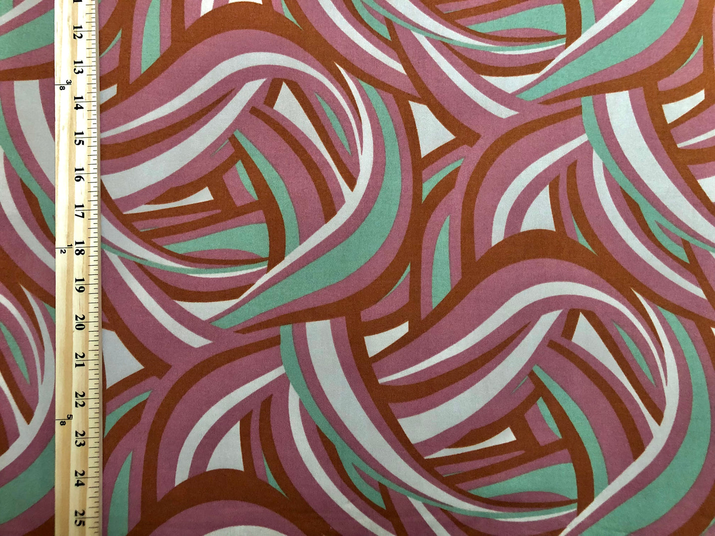 DTY Brushed Fabric-Mauve Green Graffiti-DTYBPR424-Sold by the Yard-Jersey Fabric