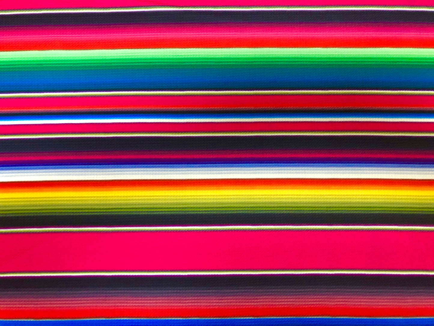 Bullet Knit Fabric – Vibrant Mexican Zarape Print in Magenta, Yellow, & Green, 56″ Wide, Sold by the Yard (BPR096))