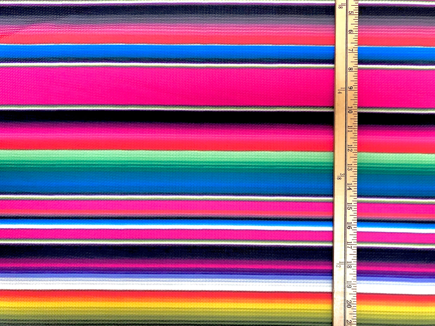 Bullet Knit Fabric – Vibrant Mexican Zarape Print in Magenta, Yellow, & Green, 56″ Wide, Sold by the Yard (BPR096))