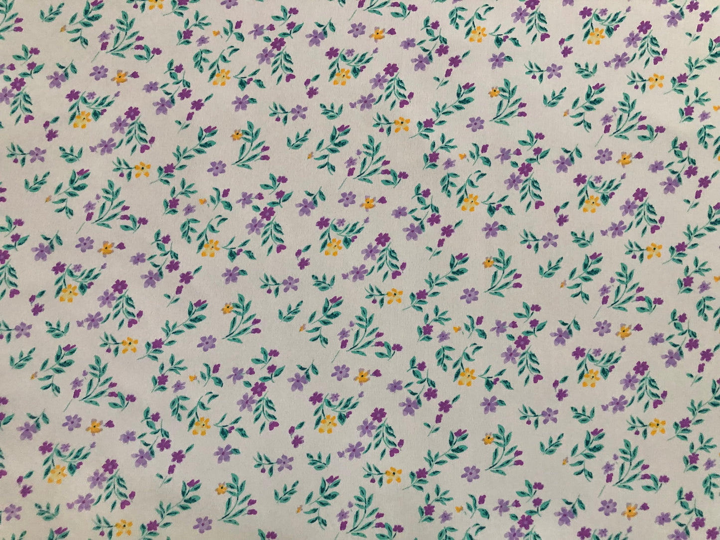 Ivory Floral Ditsy Poly Dobby — Airy Drape, Soft Matte Texture | 56″ Wide | 100% Polyester | By the Yard-(PBPR03)