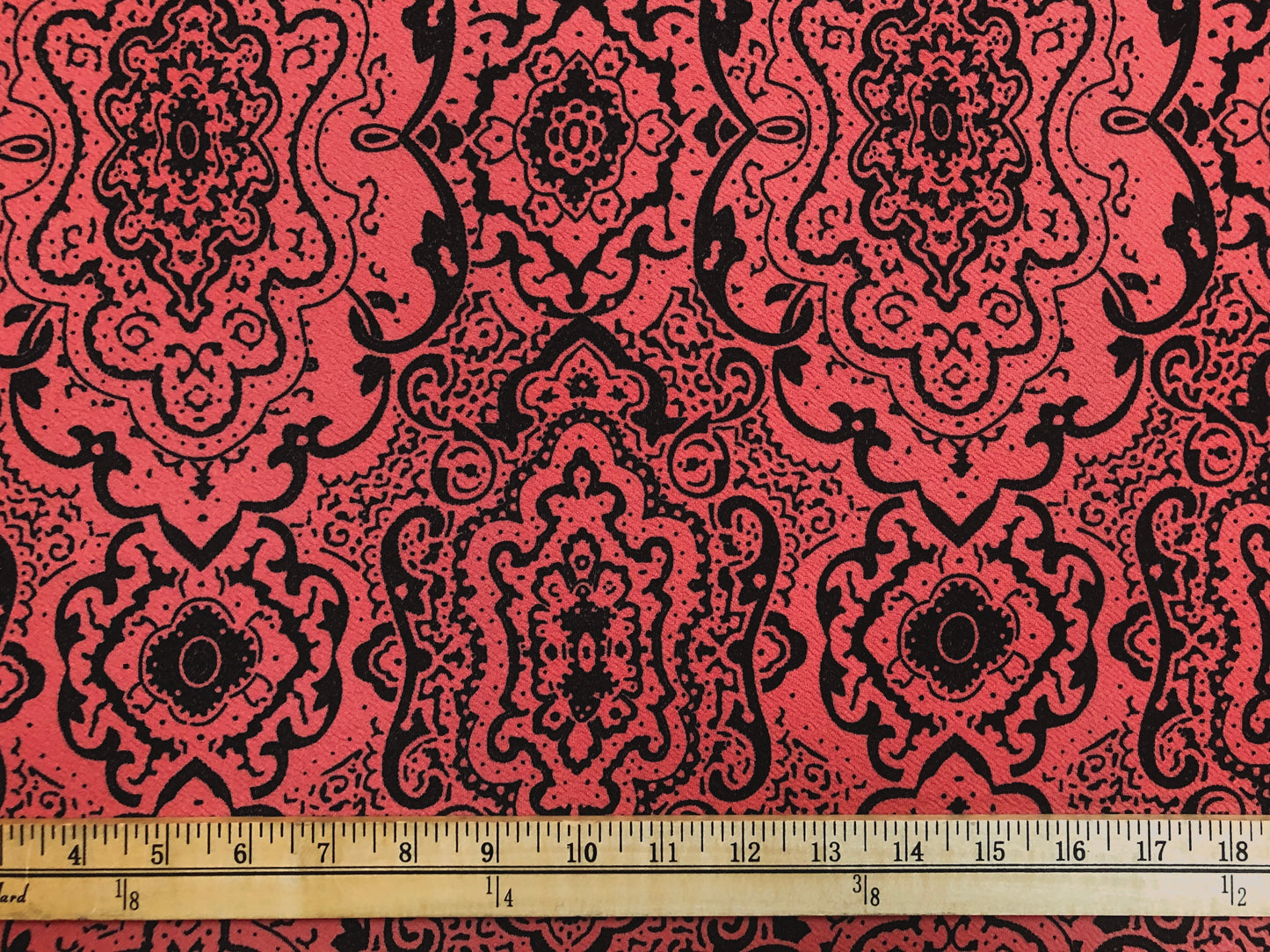 Liverpool Knit Printed Fabric-Pink Black Tribal-LVPR206-Sold by the Yard-Apparel Fabric