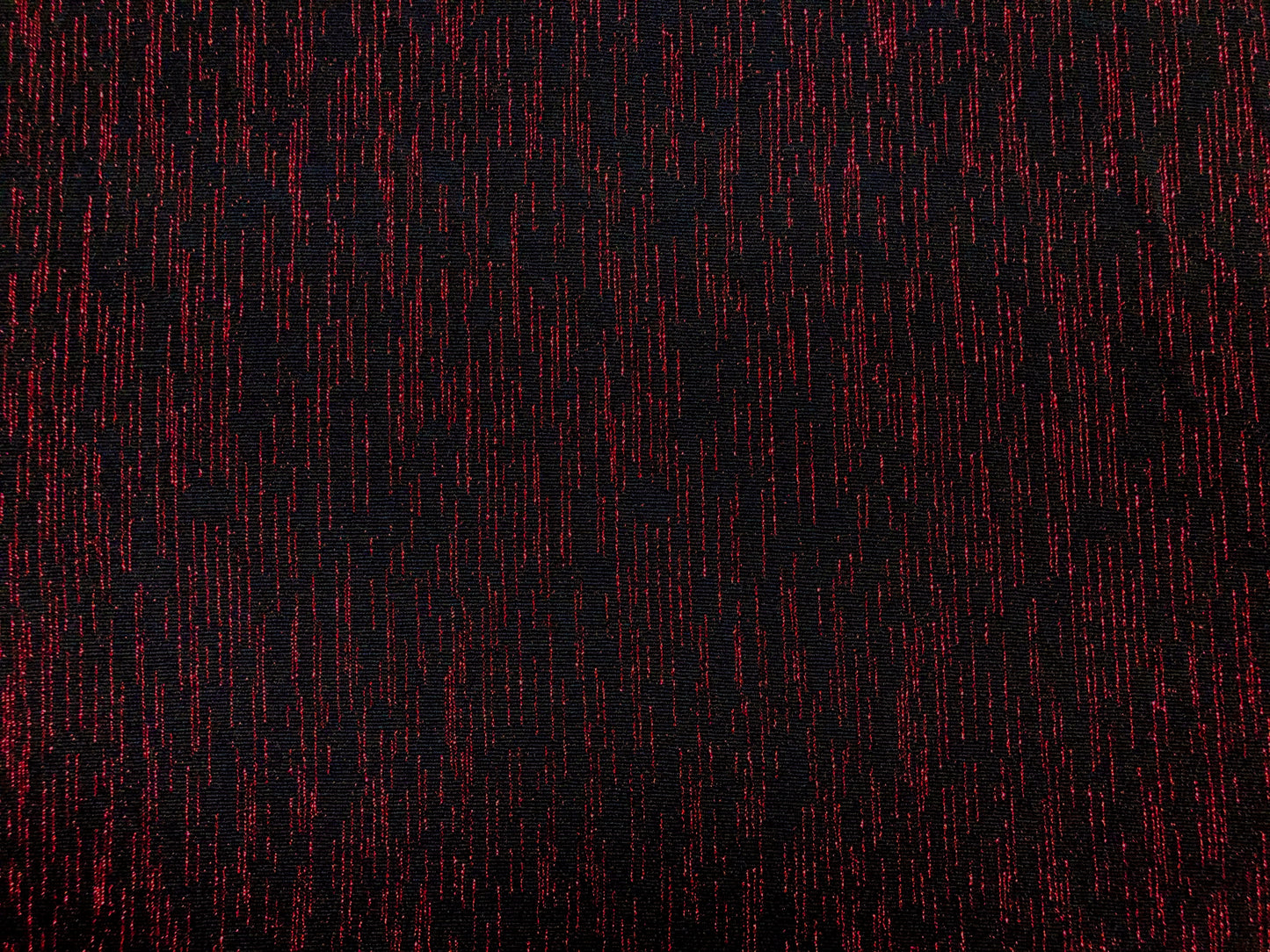 Black & Red Lurex Knit Fabric | Stretch Metallic Jacquard – 54" Wide by the Yard (SAPR03)