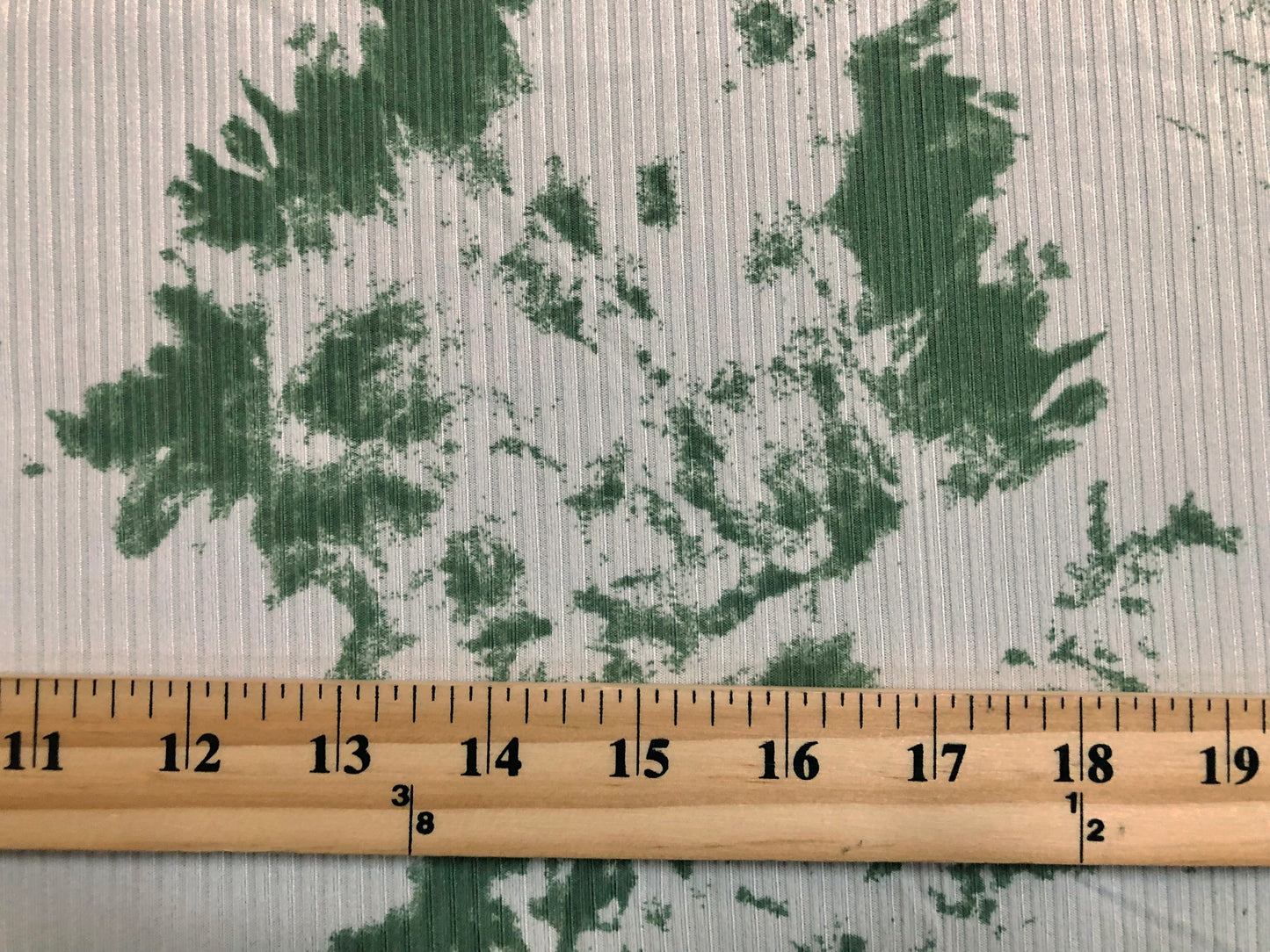 Soft Rib Knit Tie-Dye – Ivory & Forest Green-4 Way Stretch-60" Wide-Poly/Rayon/Spandex, Sold by the Yard (PRRTD04)