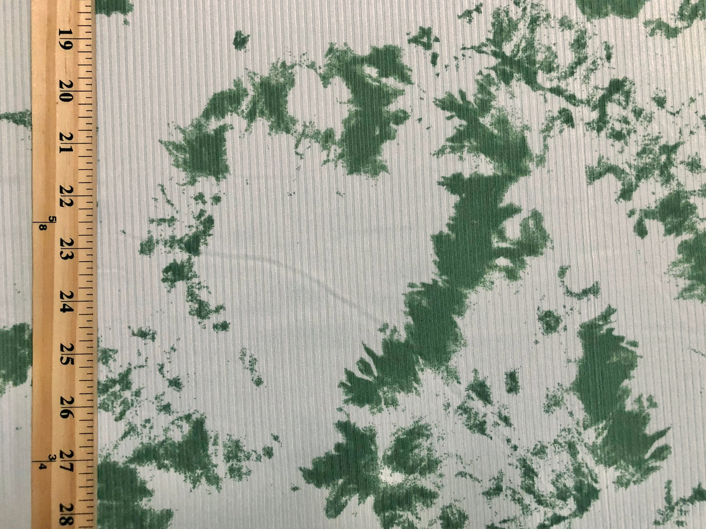 Soft Rib Knit Tie-Dye – Ivory & Forest Green-4 Way Stretch-60" Wide-Poly/Rayon/Spandex, Sold by the Yard (PRRTD04)