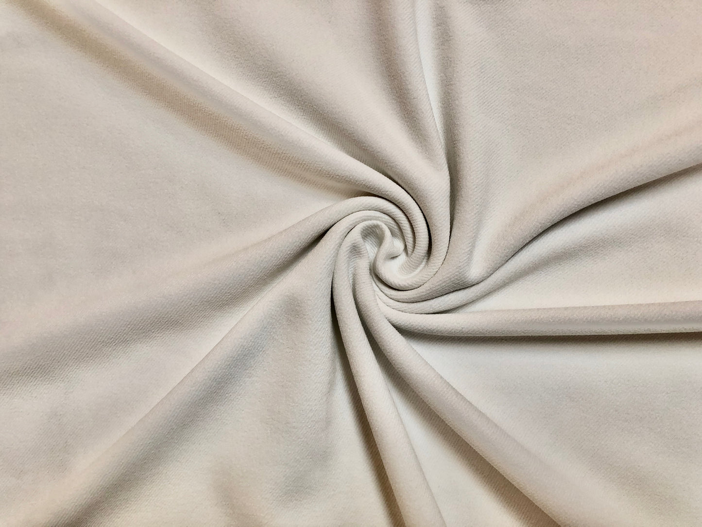 Creamy Ivory Stretch Polyester Twill — 56" Wide — 95% Polyester / 5% Spandex (PSTSC01)
