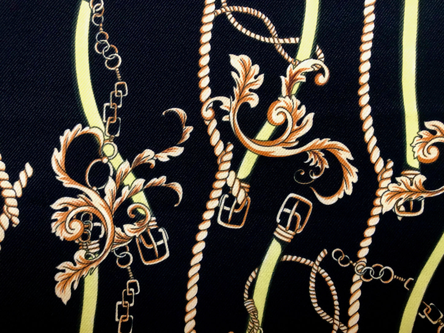 Nautical Chain & Rope Rayon Twill — 56" Wide — 64% Polyester / 34% Rayon / 2% Spandex — Sold by the Yard (PRSPR07)