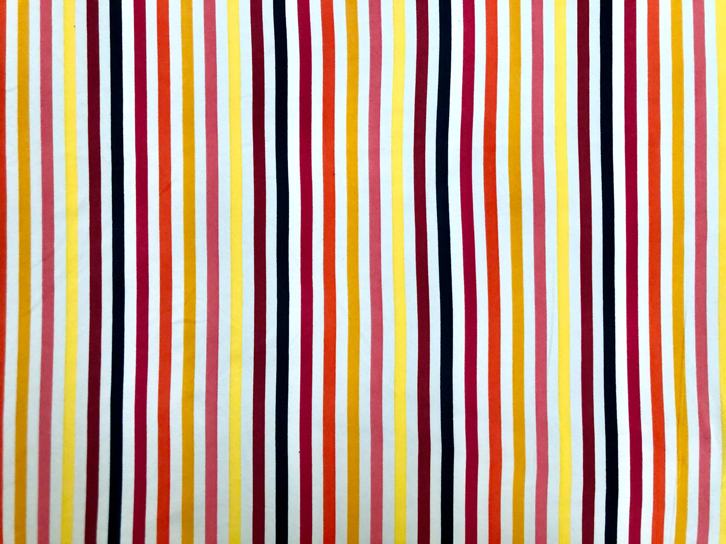 DTY Brushed Fabric-Yellow Red Brown Stripes-DTYBPR201-Sold by the Yard-Jersey Fabric