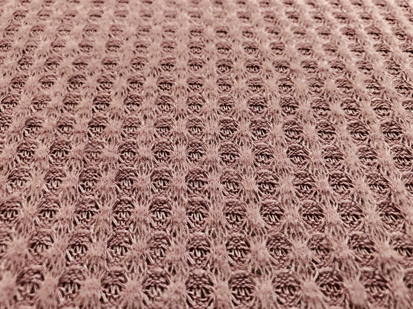 Premium Soft Brushed Waffle Knit – Mauve, 58″ Wide, 65% Polyester 33% Cotton 2% Spandex – Sold by the Yard (HBWC01)