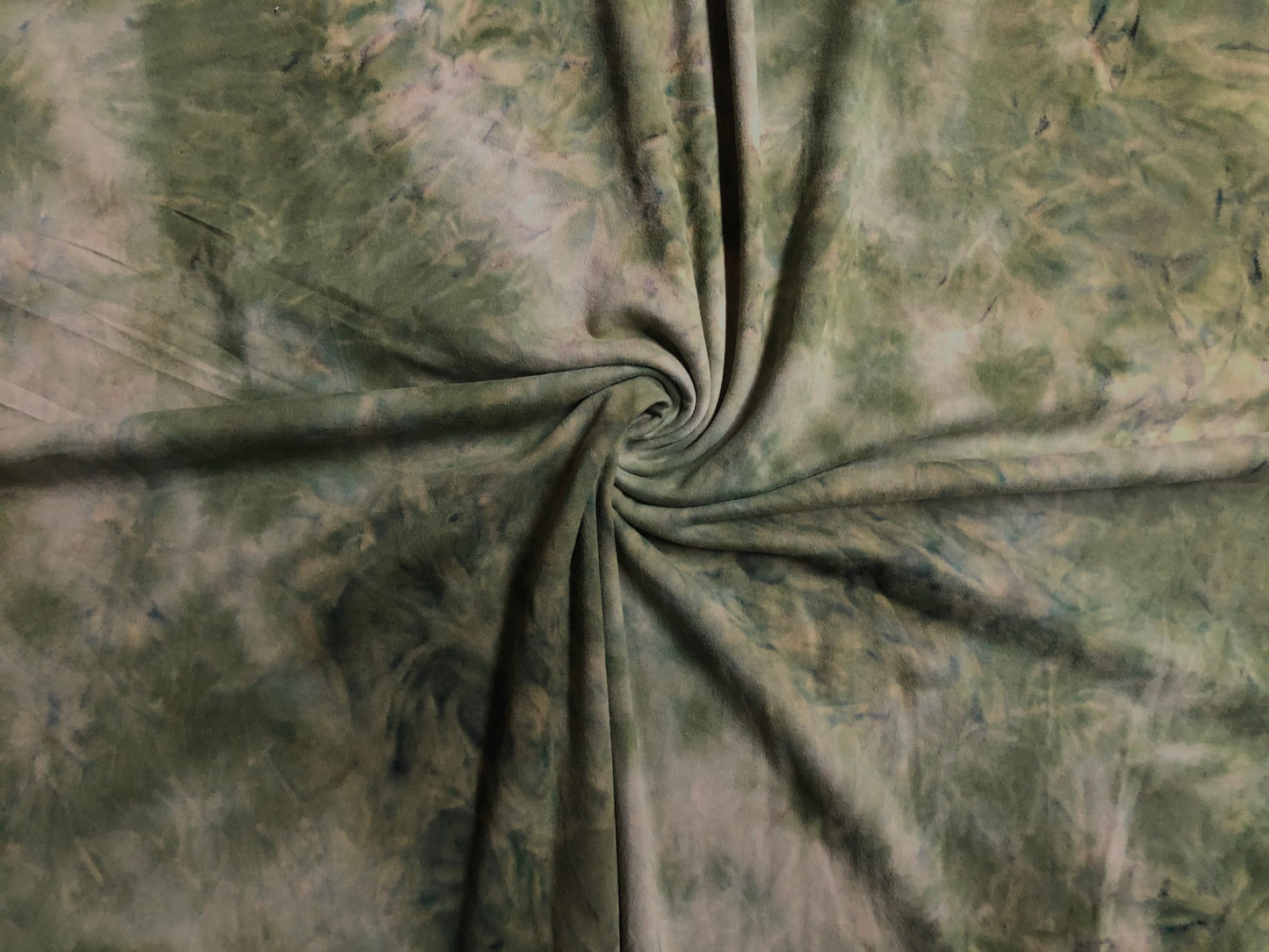 DTY Brushed Fabric-Olive Sand Camouflage Tie Dye-DTYBTD022-Sold by the Yard-Jersey Fabric
