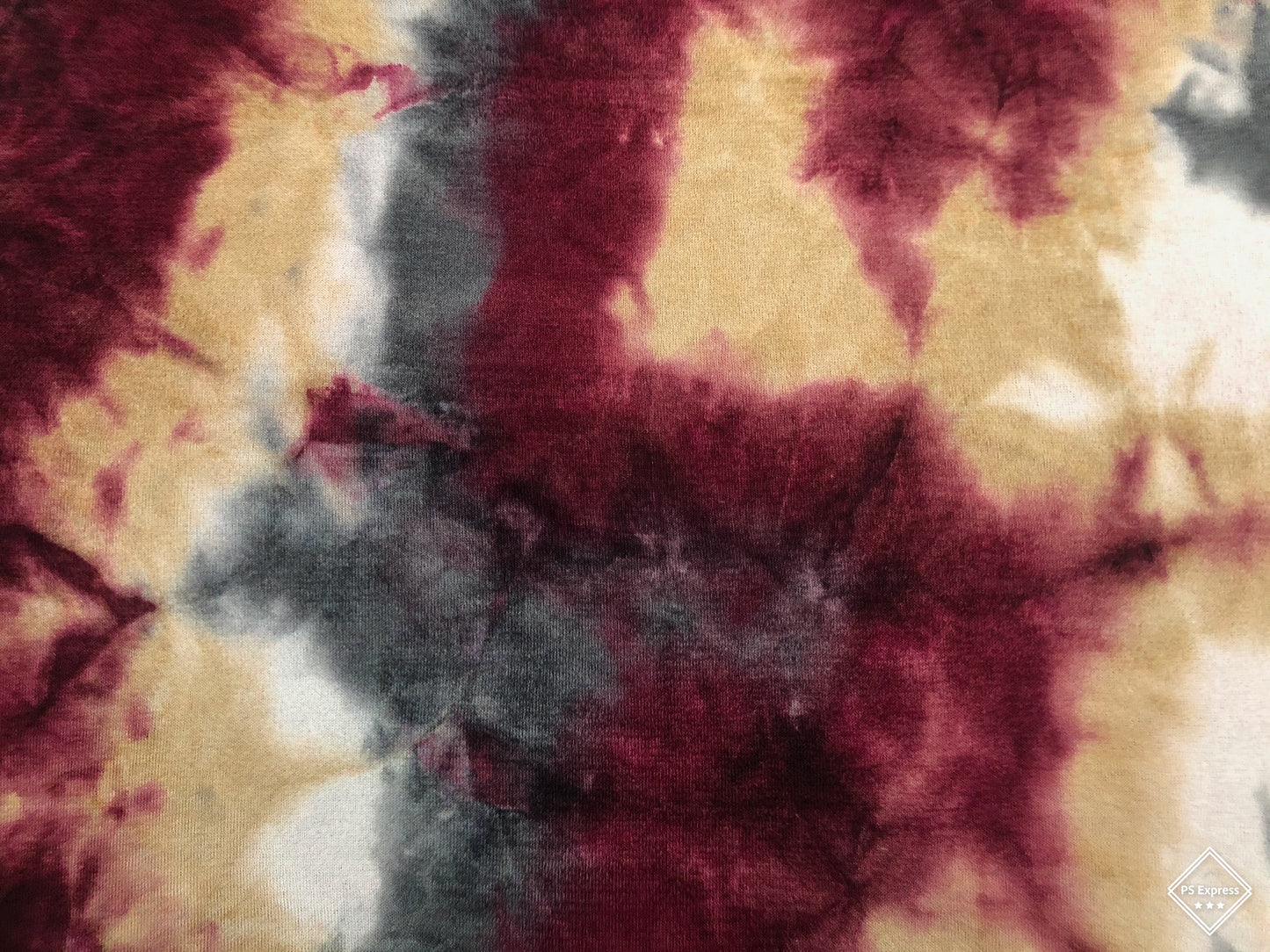Soft & Cozy Cloud-Dye Hacci Sweater Knit – Burgundy, Gold & Charcoal, 56″ Wide, 95% Polyester 5% Spandex – Sold by the Yard (HTDPR03)
