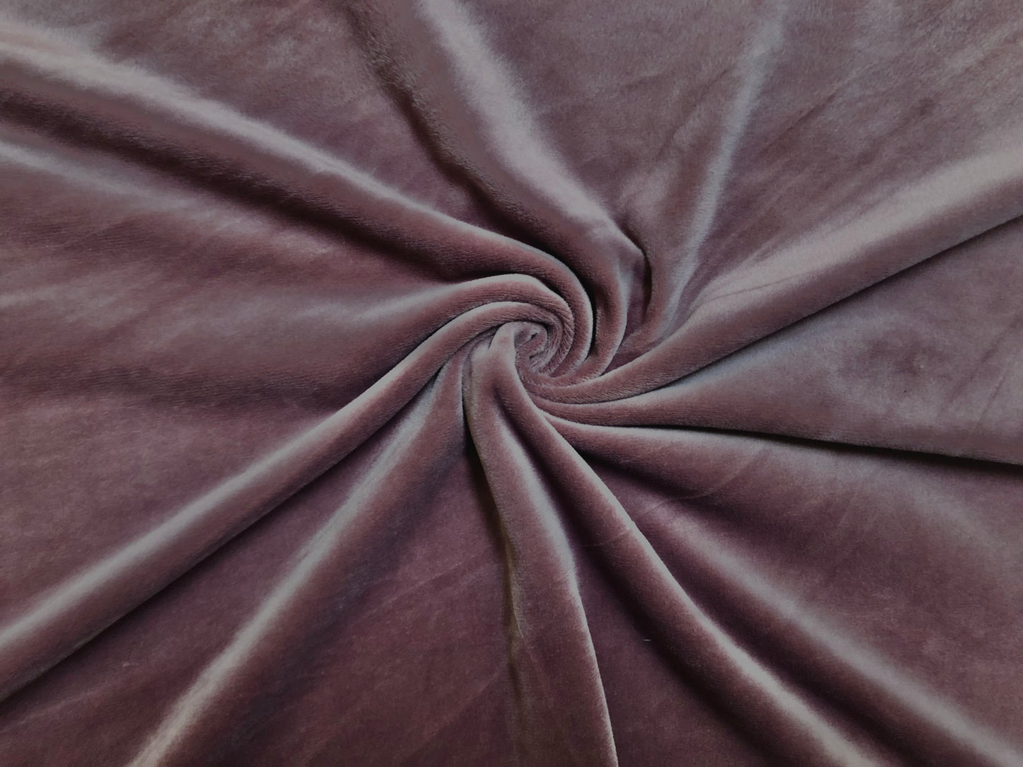Panne Velvet – Dusty Mauve, Mirror-Sheen & Luxury Drape, Extra-Wide 64″, 2-Way Stretch, 96/4 Poly-Spandex – Sold by the Yard (PNVC02)
