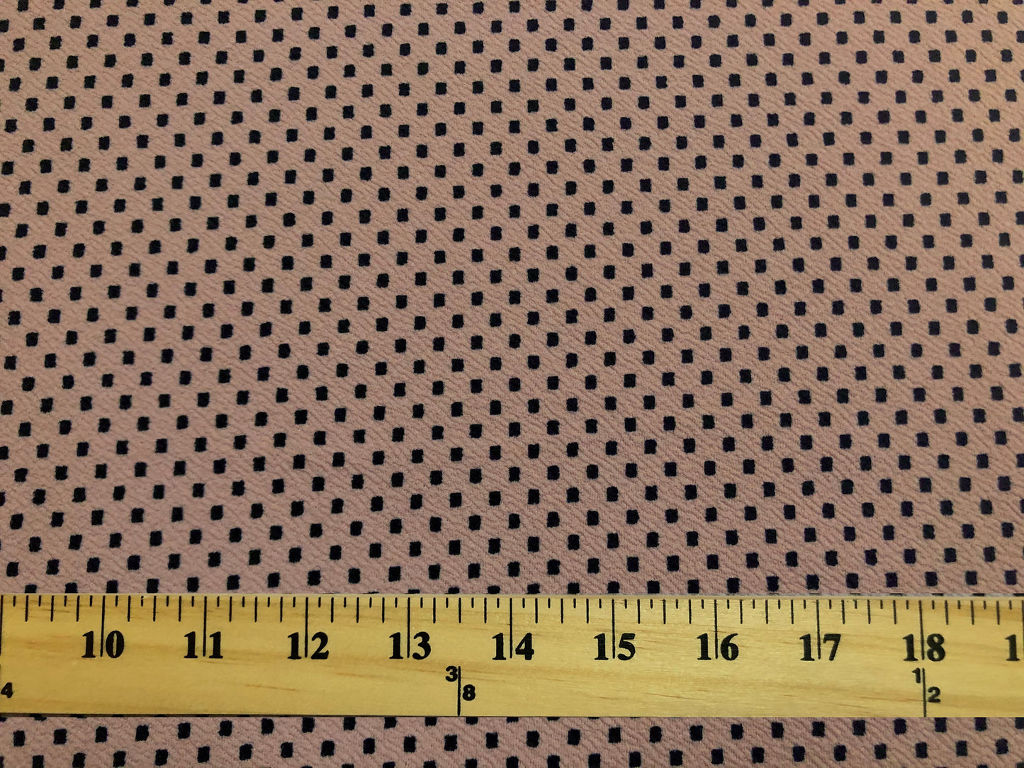 Liverpool Knit — Black & Mauve Micro Pin Dot — 4-Way Stretch, 200 GSM, 56″ Wide — Sold by the Yard (LVPR230)