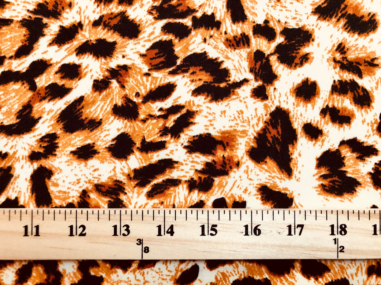 DTY Brushed Fabric-Gold Black Leopard-DTYBPR312-Sold by the Yard-Animal Print