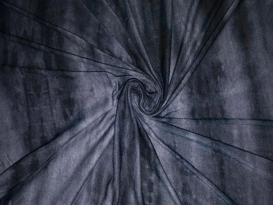 Charcoal Black Tie-Dye Rayon Spandex Jersey – Buttery-Soft Drape, Comfy Stretch – 56" Wide – By the Yard (RSTD)