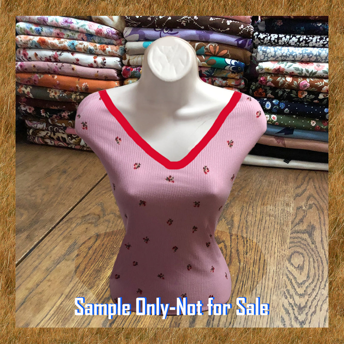 Pink Ditsy Floral Rib Knit – Rosebud Print– Apparel Grade Rayon/Poly/Spandex, 4-Way Stretch – 60" Wide, Sold by the Yard (PRRPR057)