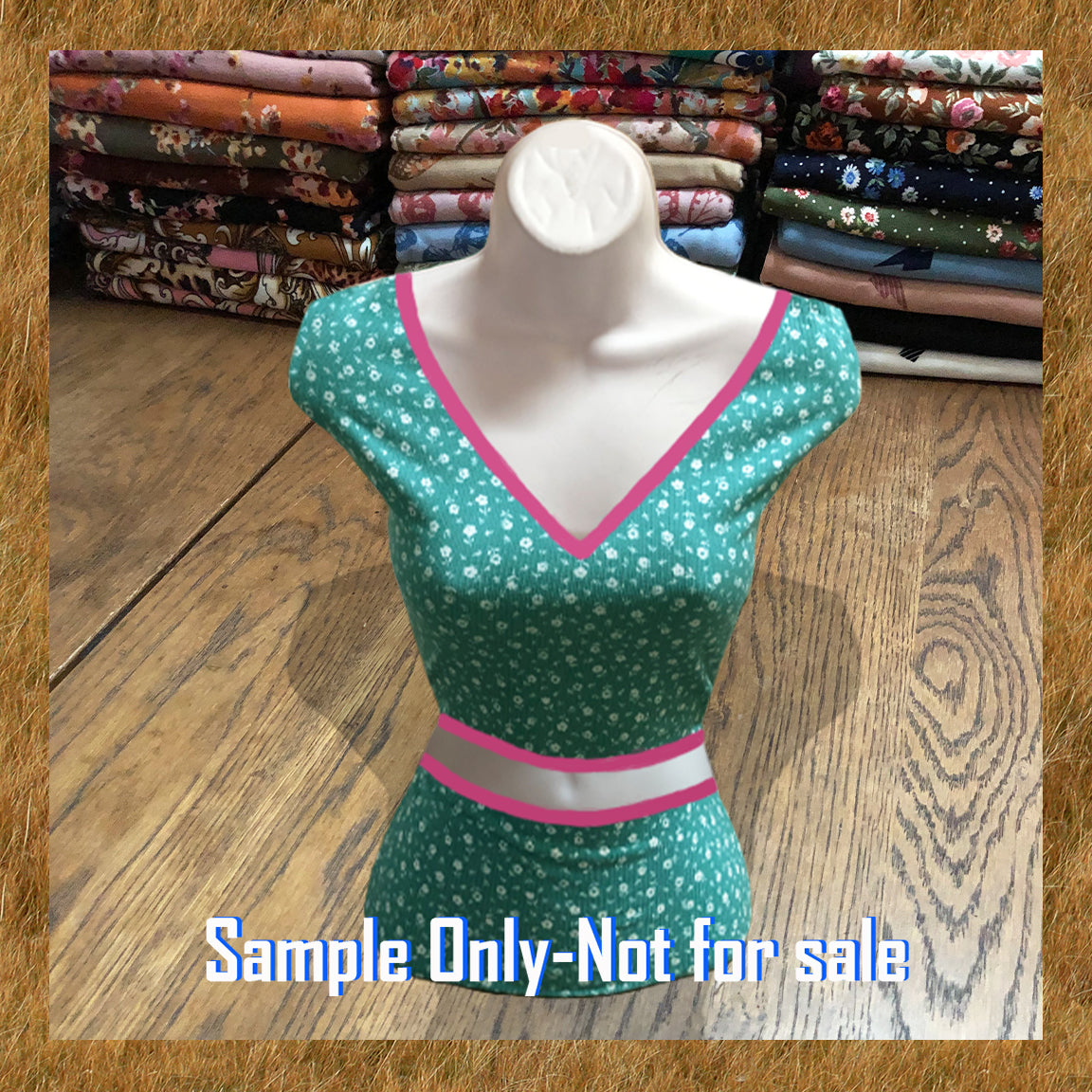 Luxe Rib Knit Fabric – Persian Green Ditsy Floral, Buttery-Soft 4-Way Stretch, 60″ Wide | Poly Rayon Spandex- Sold by the Yard (PRRPR094)