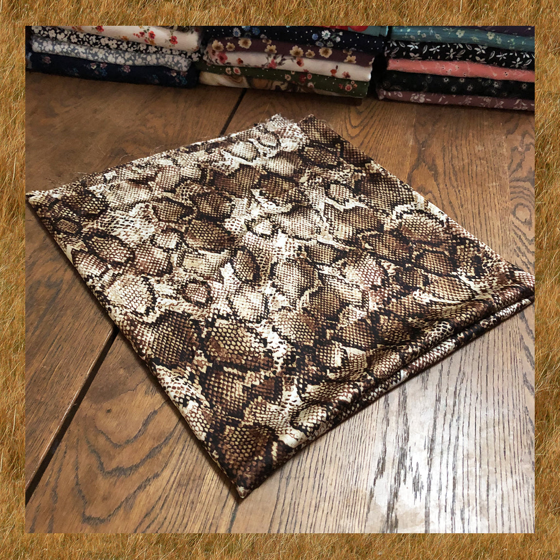 Snake Print Poly Dobby Georgette — Airy Drape, Soft Matte Texture | 56″ Wide | 100% Polyester | By the Yard (PDBPR01)