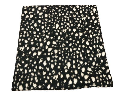 Brushed Hacci Knit Fabric – Black/Ivory Midnight Dalmatian Speckles – Animal Print – 4-Way Stretch, 58” Wide – By the Yard (HBPR046)